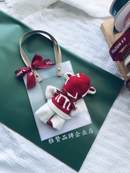 Yazan Teacher's Day Mid-Autumn Festival Towel Bear Gift Box for Teachers and Friends Creative Birthday Full Moon Hand Gift Greeting Card