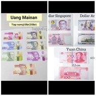 uang mainan motif asli - yuan china 10lb