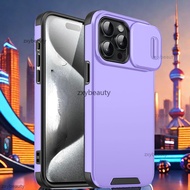 Shockproof Casing For iPhone 13 12 11 Pro Max 5G 4G 2024 Case Armor Slide Camera Magnetic Cover For 