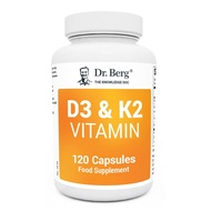 Dr Berg Vitamin D3 &amp; K2 - 60 / 120 capsules