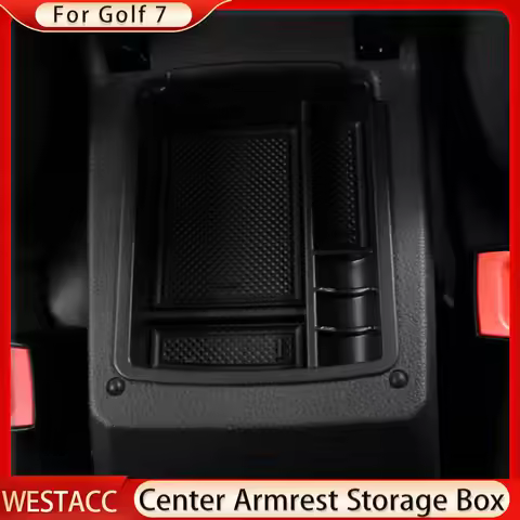 Car Central Armrest Storage Box Container Holder Tray for Volkswagen VW Golf 7 Mk7 VII 5G GT I R 201