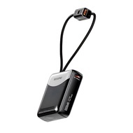 Basemo DX03 22.5W Mini Power Bank 10000mAh with Built-in Cable – Ultra Lightweight 170.5g Fast Charg