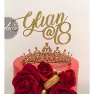 Customized 18th birthday cake topper