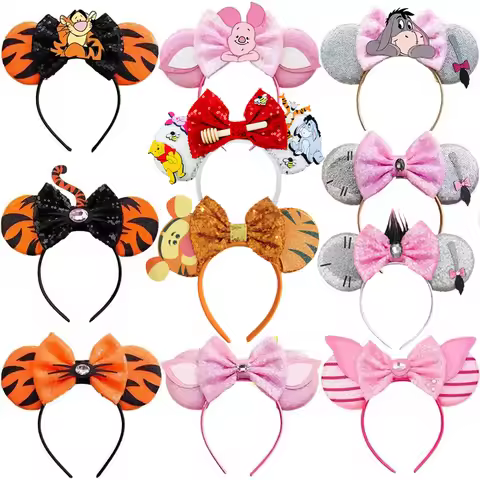 Mickey Mouse Headband Bee Winnie the Pooh Bear Hair Bands For Women Tigger Ears Hairwear Eeyore Hair