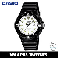 (100% Original) Casio LRW-200H-7E1 Quartz Analog White Dial Black Resin Watch LRW200H LRW200H-7E1 LR