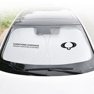 Car Windshield Sunshade Cover Auto Accessories For Ssangyong Korando Rexton Kyron Actyon Sport Tivol