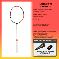 LI-NING BLADEX 500 (4U) Series Badminton Racquet – Speed-Oriented Advanced Single Racquet Carbon Fib