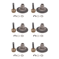(LN1G) 6 x 13T 38T Metal Crown Gear Motor Differential Main Gear Combo For Front Rear Axle Axial Scx