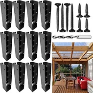 Concealed Joist Hanger Brackets, Woodwork Concealed-Flange Hanger for 2" x 8”(Actual:1.5" x 7.5“Lumb