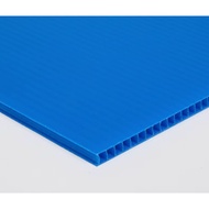 (JB Ready Stocks) Blue PP Corrugated Sheet Floor Protecter Thick Material PP Sheet Board