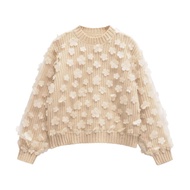 Beige Textured Sweater 76997 (VN)