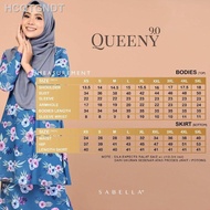 【Newstok】☌❧☂KURUNG VIRAL SABELLA QUEENY 32 40 44 51 58 59 BAJU KURUNG TANPA GOSOK CORAK TERKINI