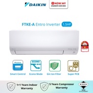 DAIKIN 1.5HP Inverter FTKE-A Wall Air Conditioner FTKE35A / RKE35A | 3 Star Energy Penghawa Dingin 冷