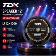 TDX LF12X1000 Speaker 12" 800Watt Max Power LF Woofer Driver Speaker Driver