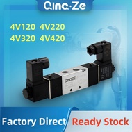 Air Pneumatic 5 way 2 Position 4V220-08 Solenoid Valve 4V120-06 4V320-10 4V420-15