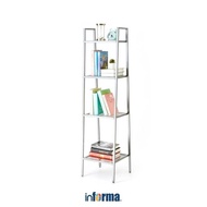 Informa Livie Iron Rack 35X35X148 cm - Black Metal Storage Rack Multipurpose Storage Rack Warehouse 