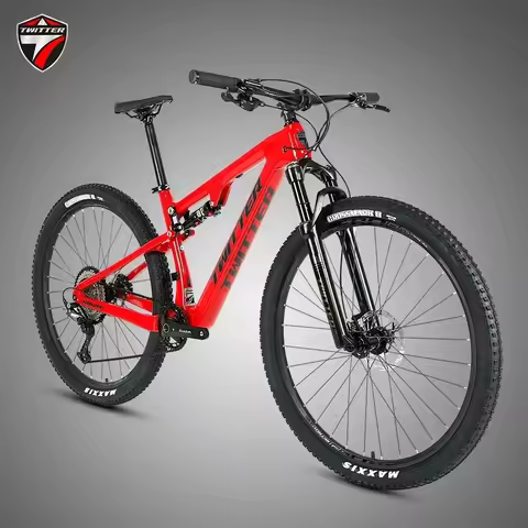 TWITTER OVERLORD M6100-12Speed Hydraulic disc brakes,AM-class full suspension,carbon fiber mountain 