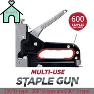 OTUINSG Construction Stapler, Powerful 4 in 1 Nailer,  With 600 Staples Heavy Duty 4-14mm Stapler Wo