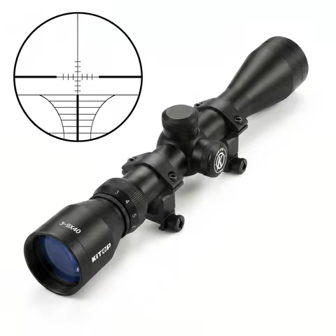 3-9X40mm Rifle Scope Wire Rangefinder Reticle Crossbow Mil Dot Reticle Hunting Scopes