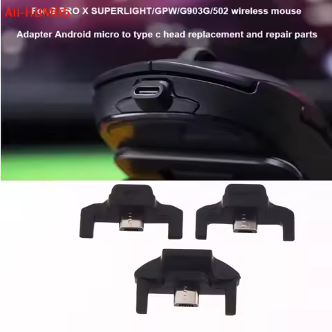(HB05)For GPW/G903/G502 Wireless/G703 Mouse Universal Adapter Android Micro USB Head Replacement Rep