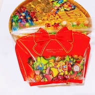 [Express] Set of 1Kg Chocolate Candy Gold Bar, Coin, Fish, Randomly Mixed Fruit - Free Zip Bag with 