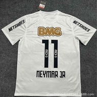 Brazil 2012 Santos Jersey Santos Commemorative Edition Football Jersey No. 11 Nemar Retro White Chil
