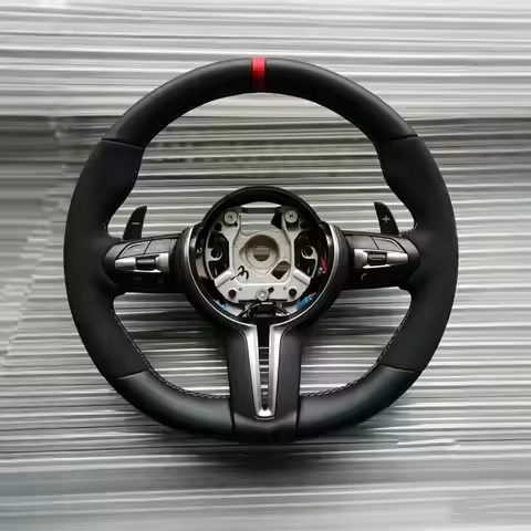 Custom Suede M Sport Car Steering Wheel For BMW M3 M5 F10 F13 F15 F20 F22 F23 F30 F33 F34 X1 F48 X5 
