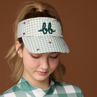 Picnic Gingham Visor Hat หมวกไวเซอร์ - Grass Green