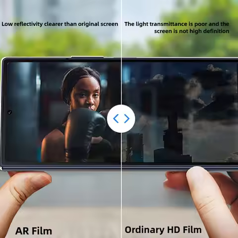 Screen Protector AR Anti-Reflective HD Film For Samsung Galaxy Z Fold 6 7 Fold6 Fold7 Glossy Full Co