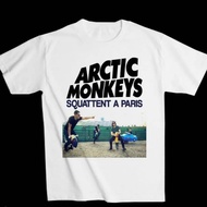 ARCTIC MONKEYS BAJU BAND LELAKI WANITA MEN TSHIRT WOMEN TSHIRT BAJU PUTIH HITAM