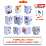 3 Way Multi Adaptor Plug 3 Way Plug 2 Pin Directly