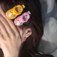 Funny KT Hole Shoes Flashing Diamond Bangs Broken Hair Clip Girl Girl Girl Heart Hairpin Duckbill Cl