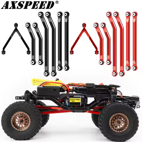 AXSPEED Aluminum Alloy Chassis Linkage High Clearan Links Set for 1/24 Axial SCX24 GX470 Upgrade Par