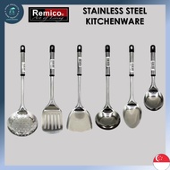 🇸🇬【SG LBHH】REMICO STAINLESS STEEL SKIMMER/CURRY LADLE/RICE LADLE/SLOTTED TURNER/WOK TURNER/SOUP LADL