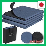 Readaeer Yoga Mat Training Mat Foldable 183cm x 61cm Thick 6mm TPE Material Odorless Soundproof Stor
