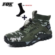 huas Fox - Men's Breathable Coordinated Sports Motorcycle Mountain Bike Shoes, Cycling Team Cycling Shoes
