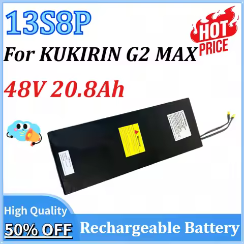 13S8P 48V 20.8Ah for KUKIRIN G2 MAX Electric Scooters with Lithium Batteries High-Capacity