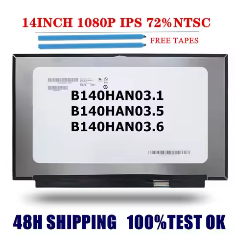 14INCH LCD Screen B140HAN03.1 B140HAN03.5 B140HAN03.6 1920x1080 30Pins Display Panel For Lenovo Thin