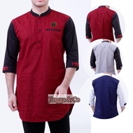 Baju Koko Kurta Pakistan Long Slevee Agam Lengan 3/4 Baju Muslim Pria Terbaru