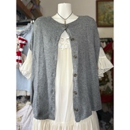 [2hand_thrift] Freesize woolJacket, length 60