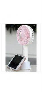 全新 USB 迷你手提 坐枱 風扇 連手機支架 mini fan （3 吋）