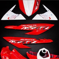 COVERSET AVANTIZ 125 DESIGN AEROX CILI RED WHITE