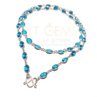 สร้อยคอเพทาย สร้อยคอ เงินแท้ พลอยเพทาย (CZ) 24 นิ้ว YTG-11641 YTGEMS