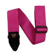 /BASS ERNIE BALL RASPBERRY & BLACK GUITAR STRAP
