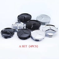 4PCS 63.5MM / 74MM Car Wheel Center Hub Caps Cover Auto Wheel Rim Hub Cap For Mercedes Benz AMG