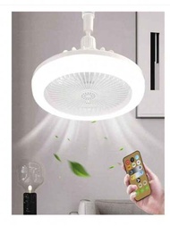 Ventilador de Foco LED de techo con control remoto 25cm tamaño pequeño