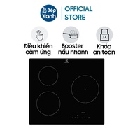 Bếp Từ 3 Vùng Nấu Electrolux E6203IOK - 5800W - Khoá an toàn - Chức năng làm nóng nhanh - Điều khiển