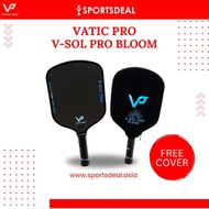 Vatic Pro V-Sol Pro Bloom 16mm Pickleball Paddle (Includes Free Paddle Cover)