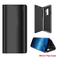 Mirror Flip Case Samsung Galaxy Note 5 8 9 Note 10 Plus S10e S10 Plus Phone Case Holder Standing Casing Cover