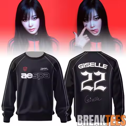 2026 AESPA Complaexity Tour Limited Long Sleeve Crew Neck Sweatshirt Casual Relaxed-Fit Soft Comfy A